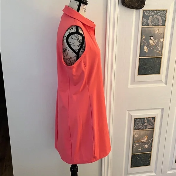 💗Sleeveless Coral Dress 🇨🇦 designed in Canada - Picture 5 of 12